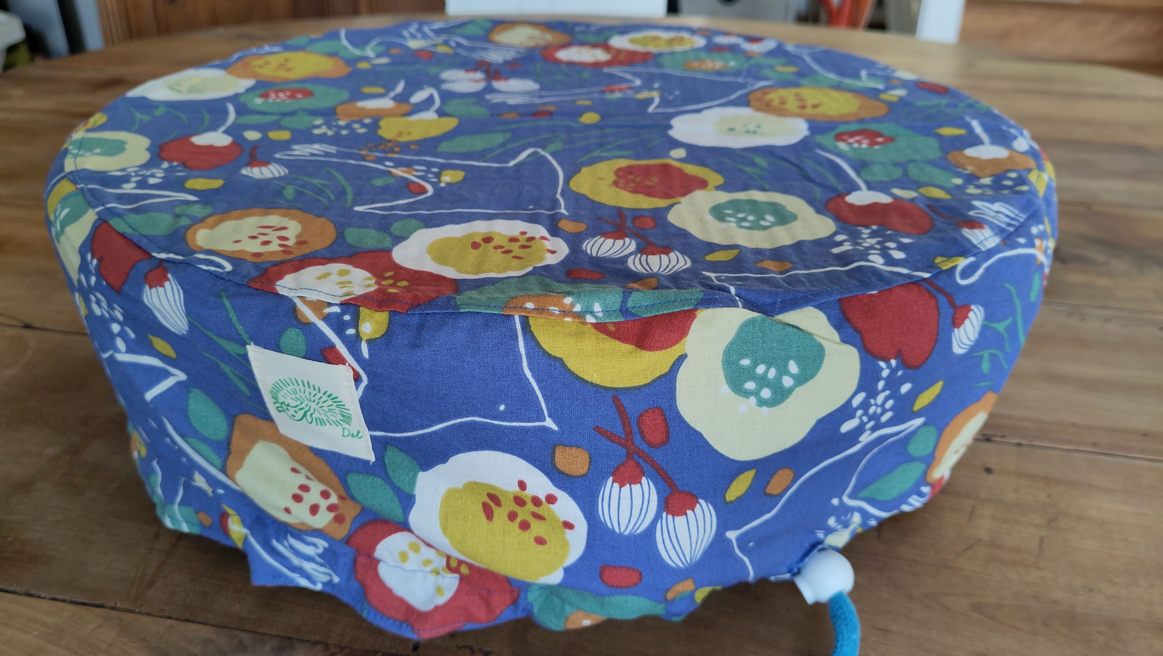Bloop Housse de billig bleu avec des fleurs