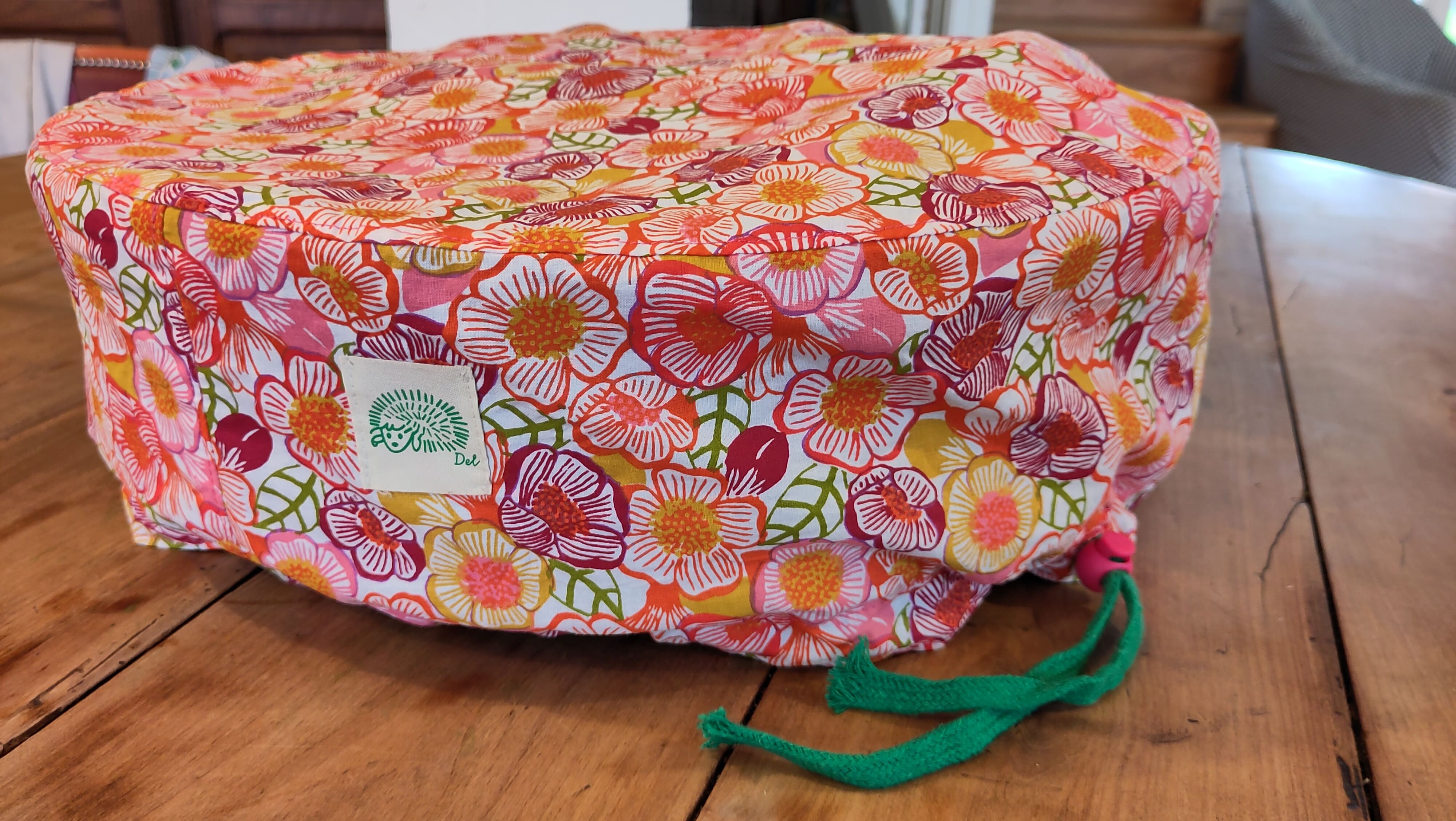 Rosa Housse de billig avec de grosses fleurs rose et rouge